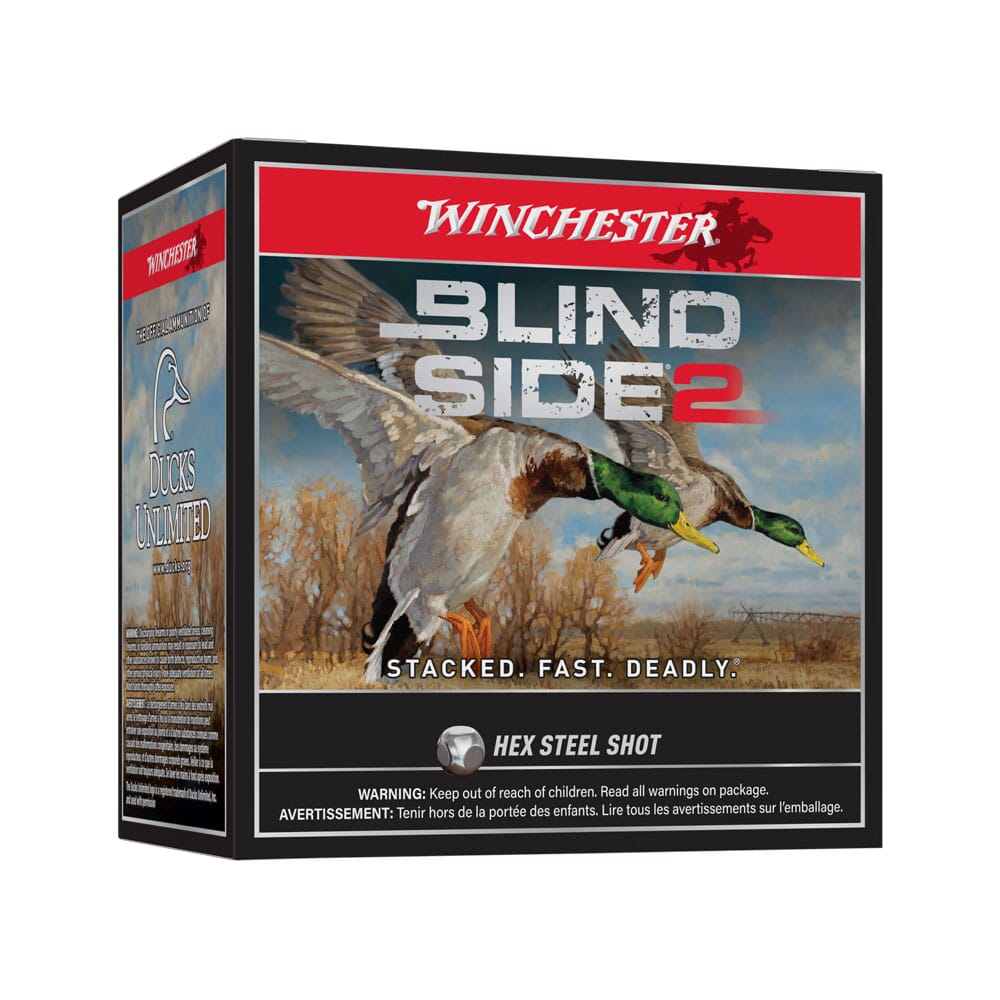 Winchester 12ga 3" #2 Blind Side Hex 1-3/8oz Shells Case of 250 XBS1232