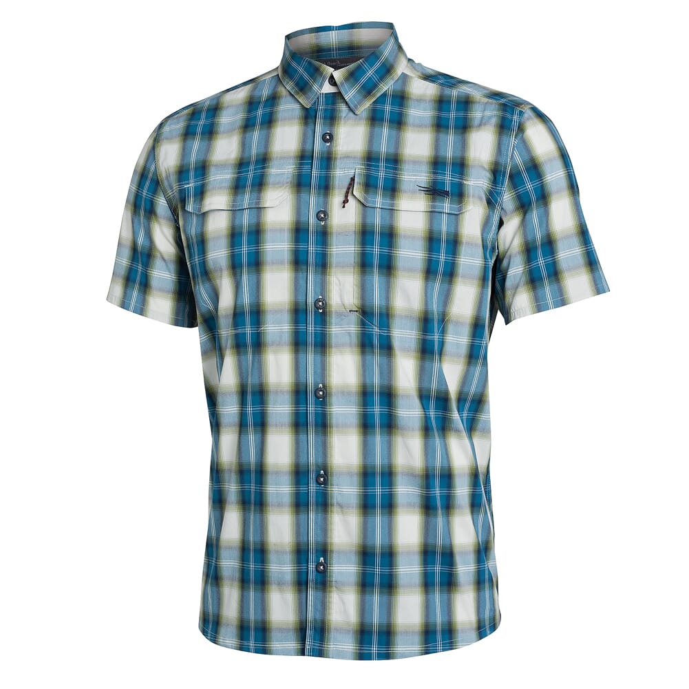 Sitka Gear TTW Fog Plaid Globetrotter Shirt Short Sleeve 80032-FP