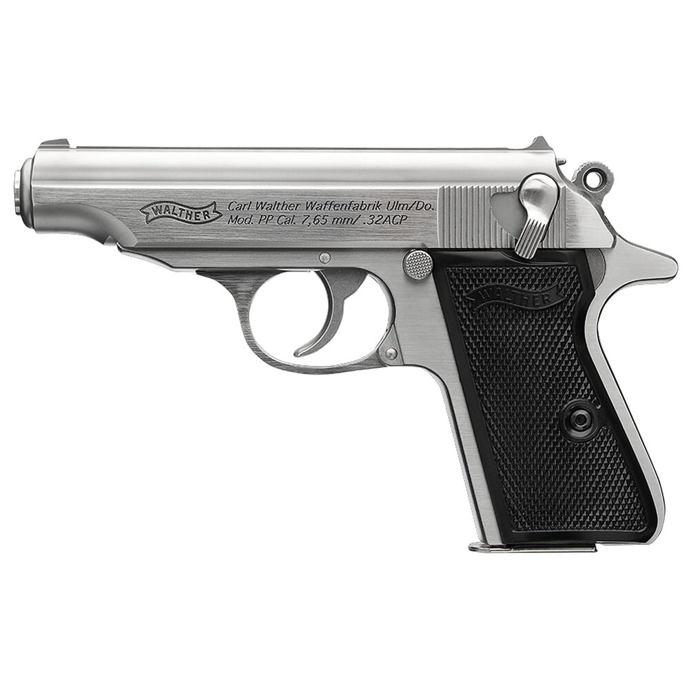 Walther PP .32 ACP Stainless 8rd Pistol 4796029