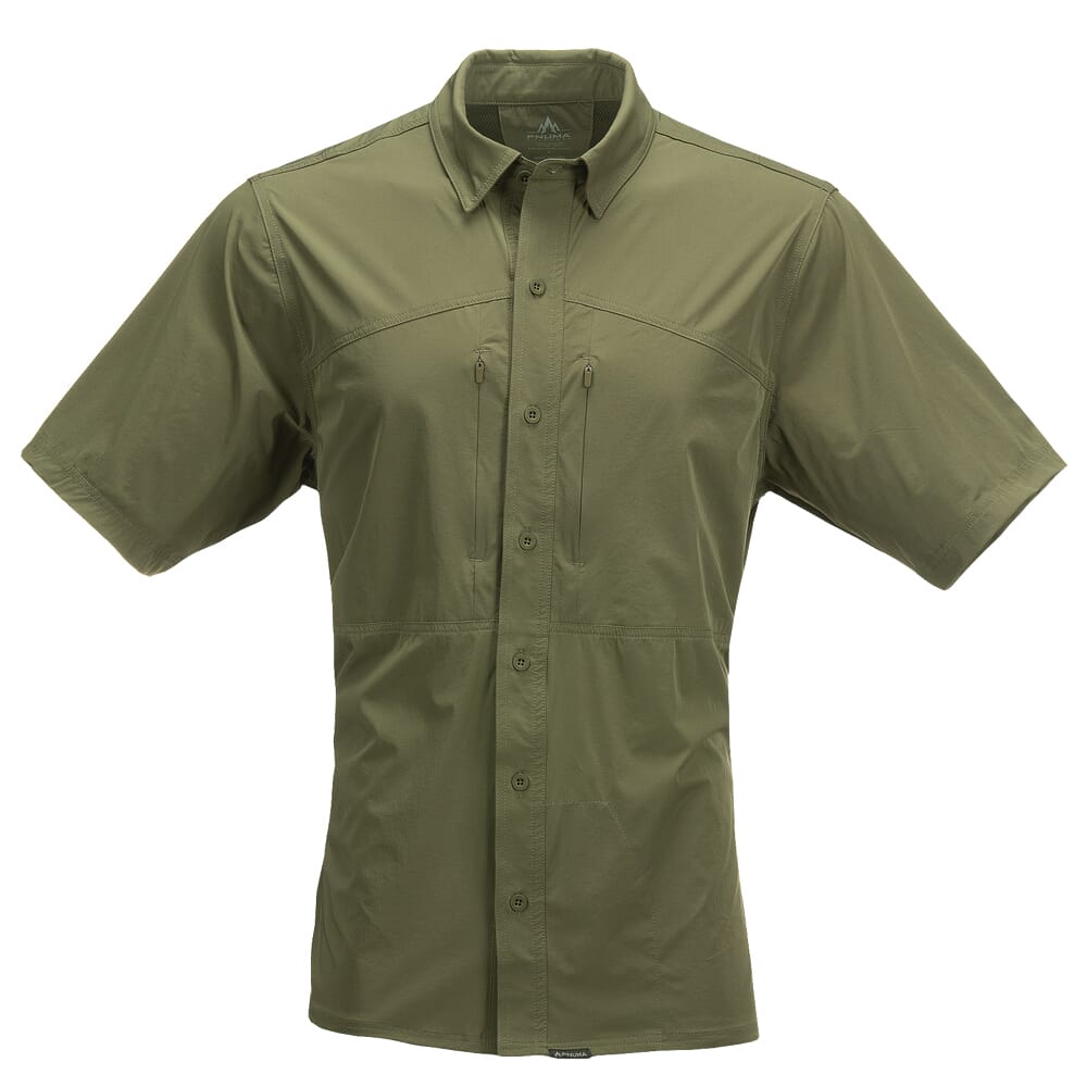Pnuma Outdoors Shooter Shirt Short Sleeve Savage Green SS-SS-SG