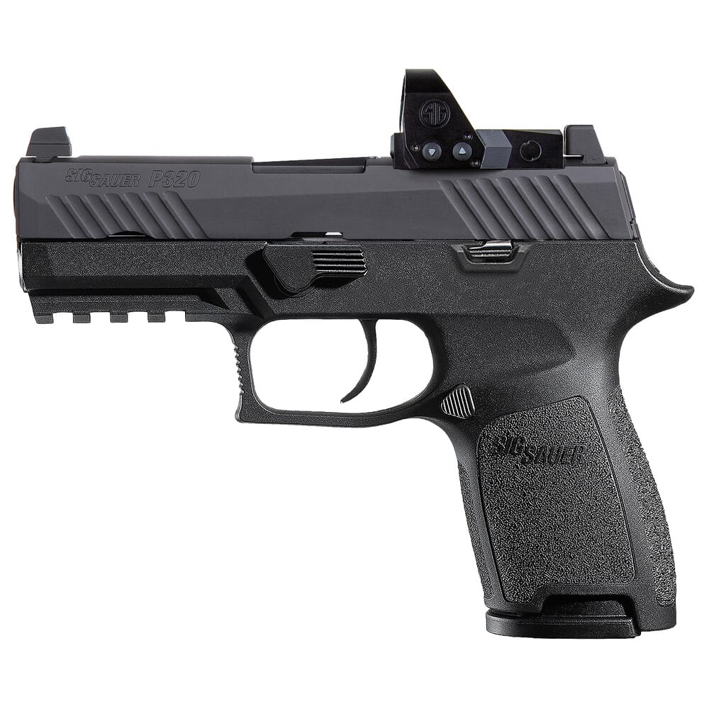 Sig Sauer P320 Nitron 9mm 15rd Compact Handgun w/ Contrast Sights & ROMEO1 Pro Red Dot Sight 320C-9-B-RXP