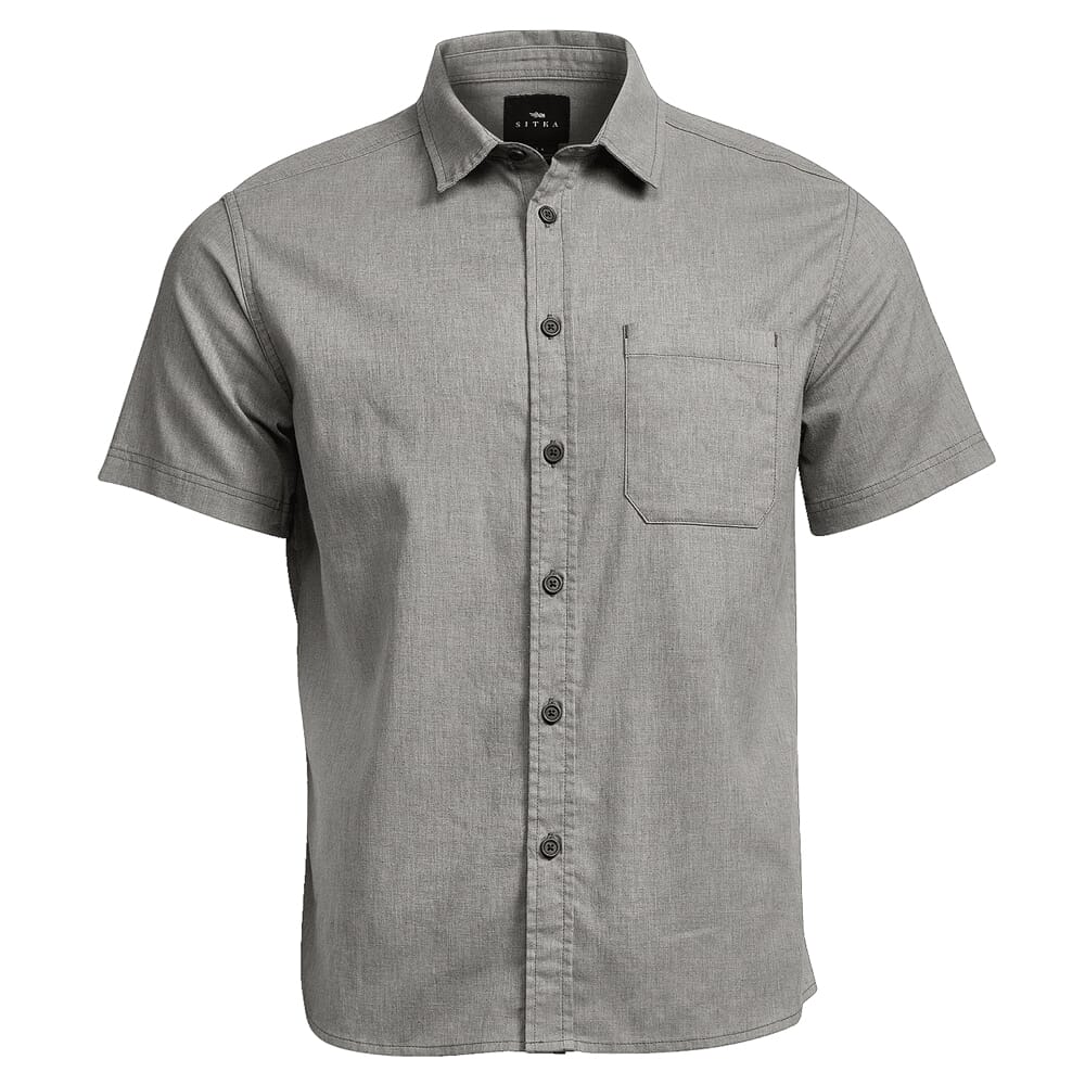 Sitka Gear Ambary SS Shirt Woodsmoke Heather Large 600219-WSH-L