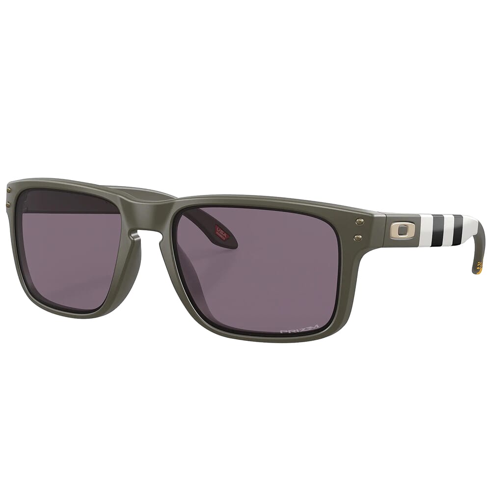 Oakley SI Holbrook American Heritage WWII Nose Art Matte Olive w/PRIZM Grey Lenses OO9102-V655