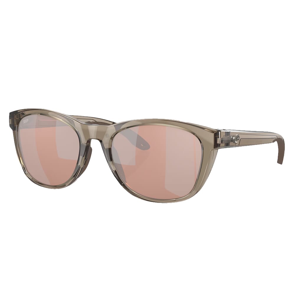 Costa Aleta Taupe Frame Sunglasses w/Copper Silver Mirror 580P Lenses 06S9108-91080454