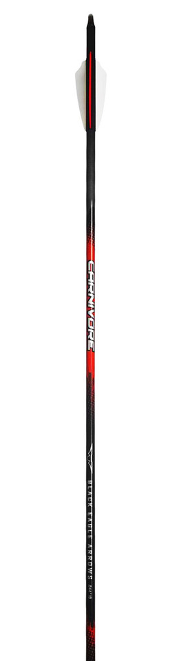 Black Eagle 19/64" Factory Fletched Arrow Carnivore 30/50 2.5" Shield Cut 6pk. 001 33797