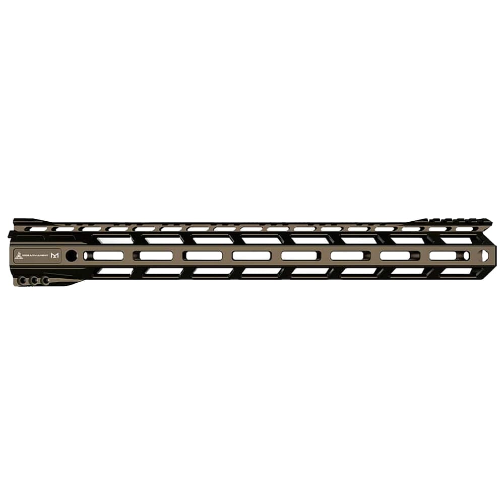 RISE Armament RA-905 15" Spartan Bronze Skeletonized AR-15 M-LOK Handguard RA-905-150-SB