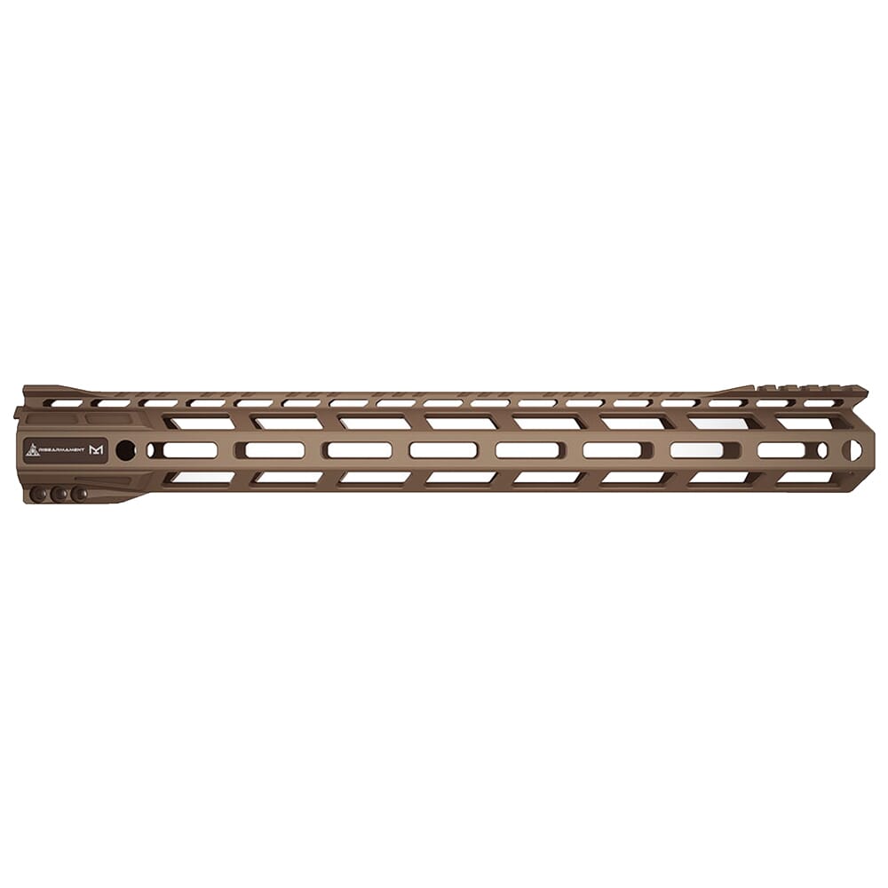 RISE Armament RA-905 15" FDE Skeletonized AR-15 M-LOK Handguard RA-905-150-FDE