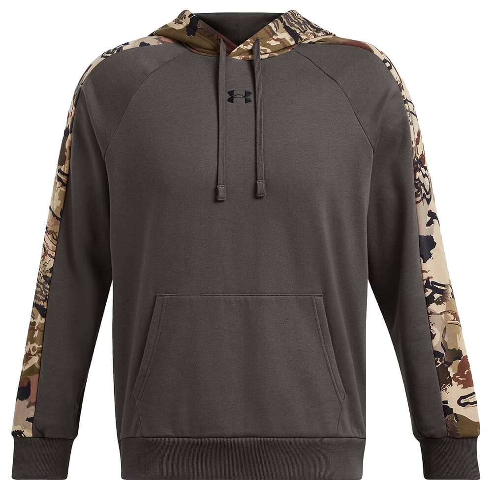 Under Armour Rival Fleece Camo Blocked Hoodie Charcoal/Black 1388087-019