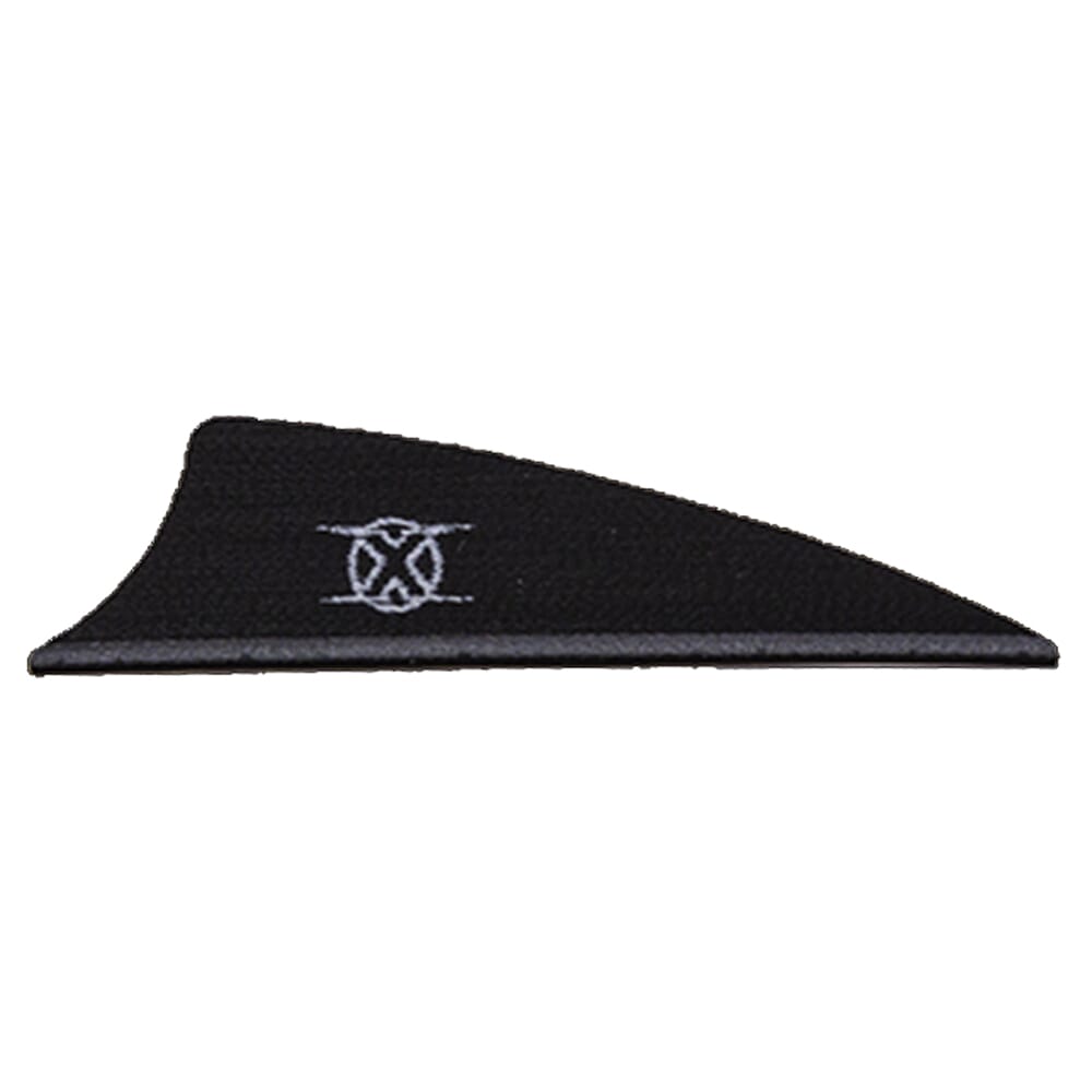 Bohning X Vane 1.75" Shield Cut Black 100pk 10772BK175