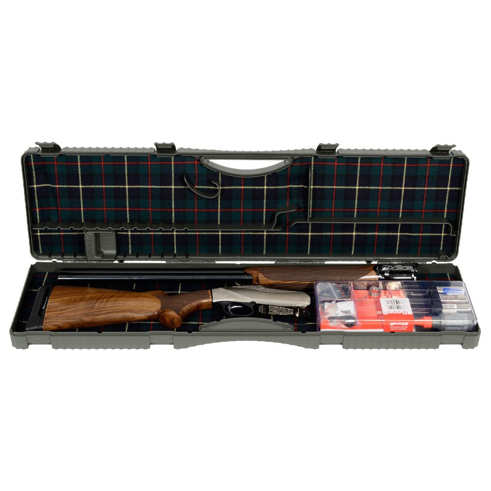 Benelli 828U 12ga 3" 30" AA-Grade Satin Walnut Engraved Nickel Receiver O/U Break Action Shotgun 10706