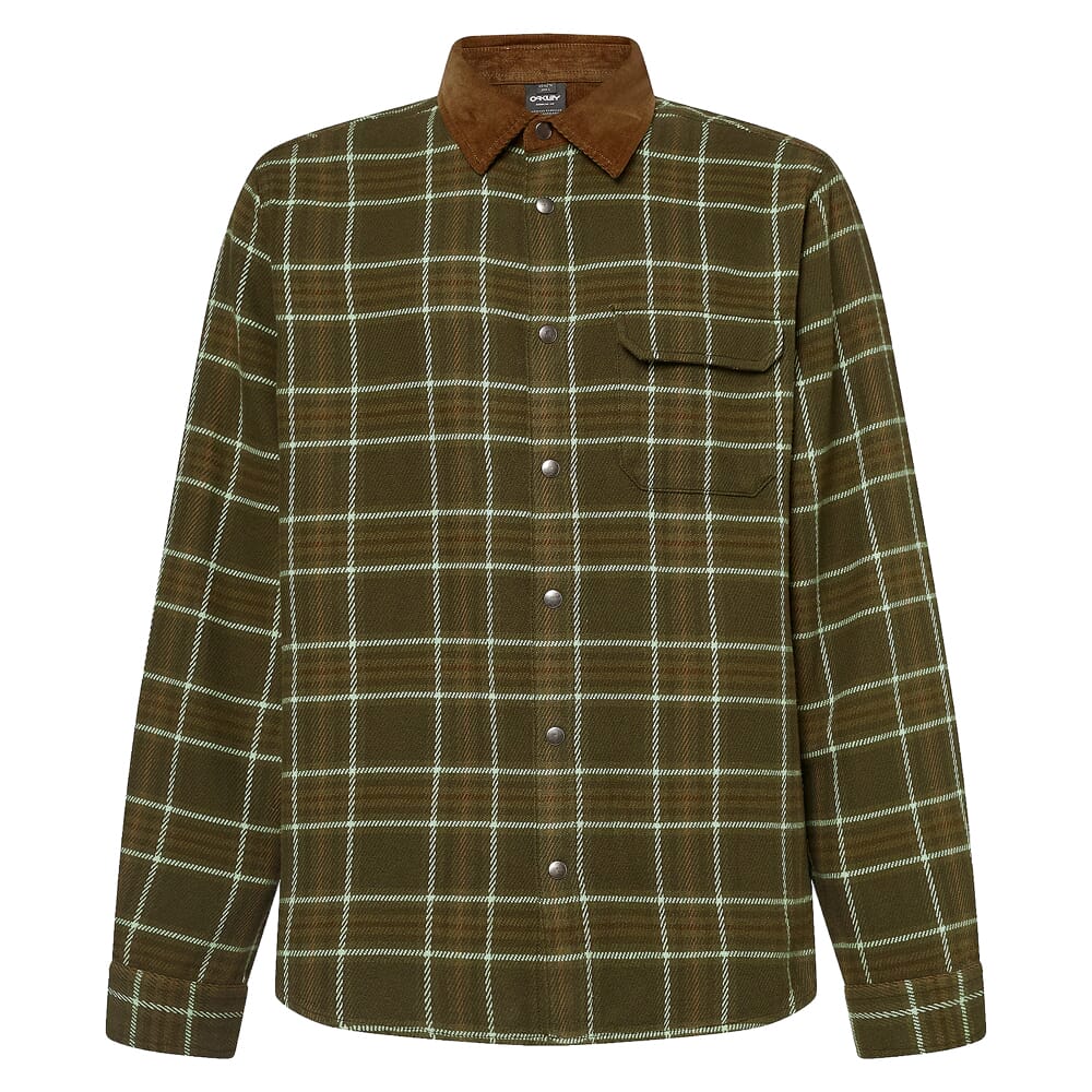 Oakley Bear Cozy 2.0 New Dark Brush Check Flannel Shirt FOA404839-9B4
