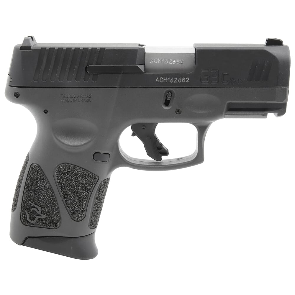 Taurus G3C 9mm GR/Bk 3.26" Pistol w/(3)12rd Mags 1-G3C931G