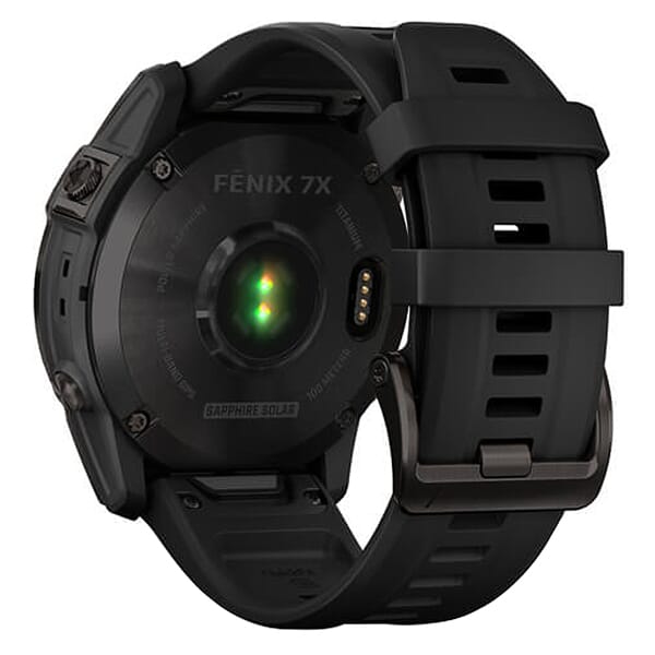 Garmin fenix 7X Sapphire Solar Carbon Gray DLC Titanium w/Black Band Smartwatch 010-02541-10