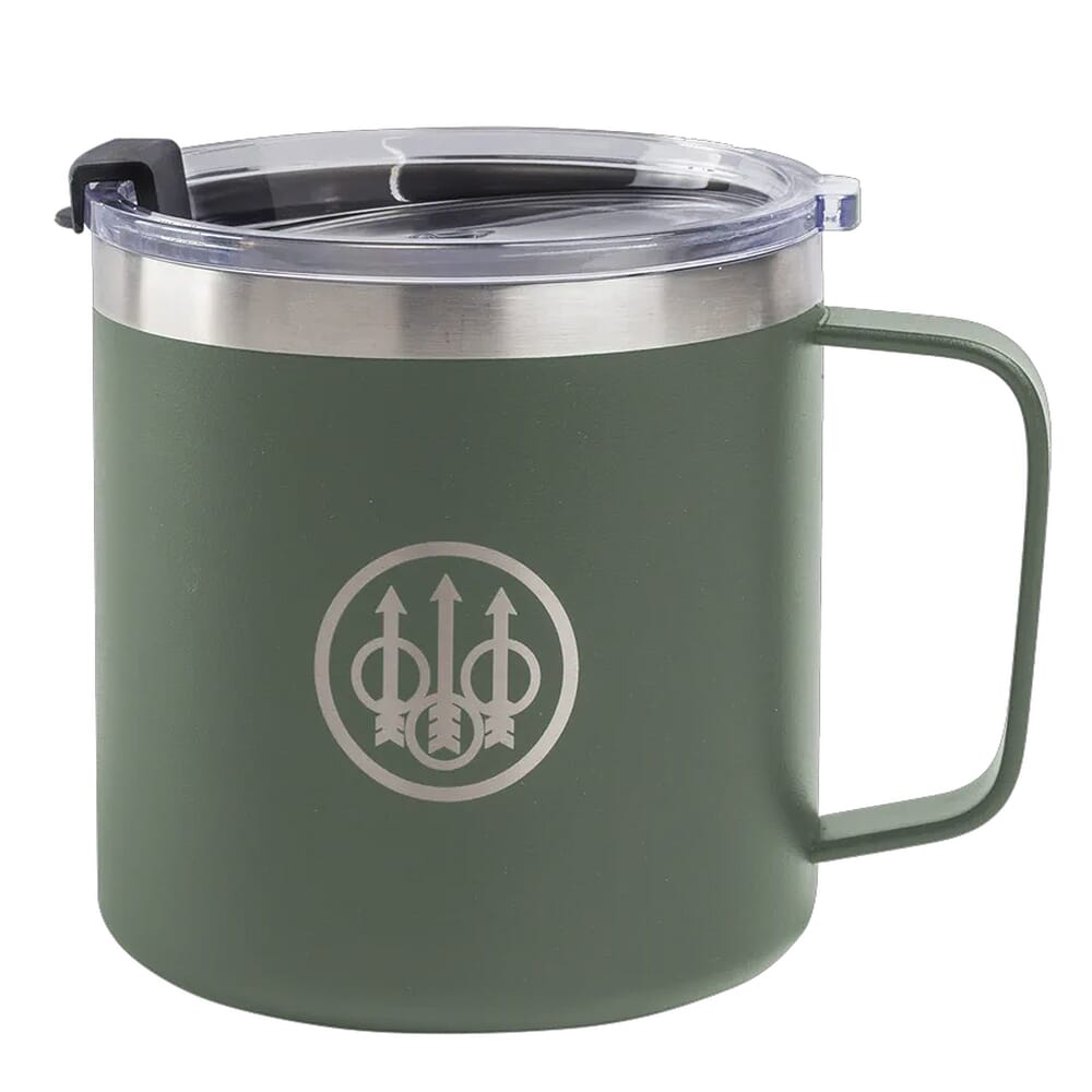 Beretta OD Green 16oz Double Insulated Coffee Mug w/Push-Lock Lid OG581D004807ZZUNI