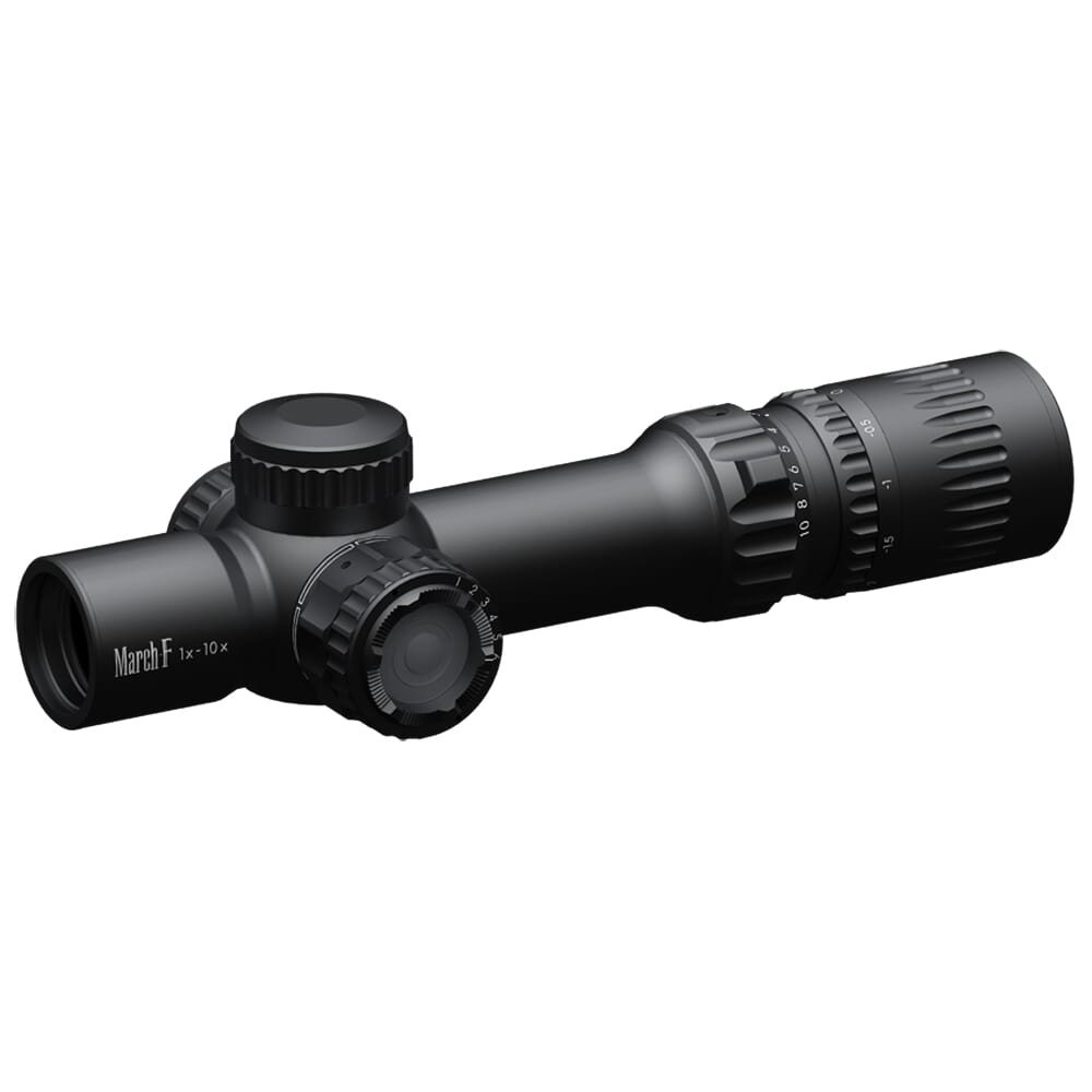 March F Shorty 1-10x24mm FFP DR-TR1FB Reticle 0.1MIL 6Level Illum Riflescope D10SV24FDIMLN-DR-TR1FB