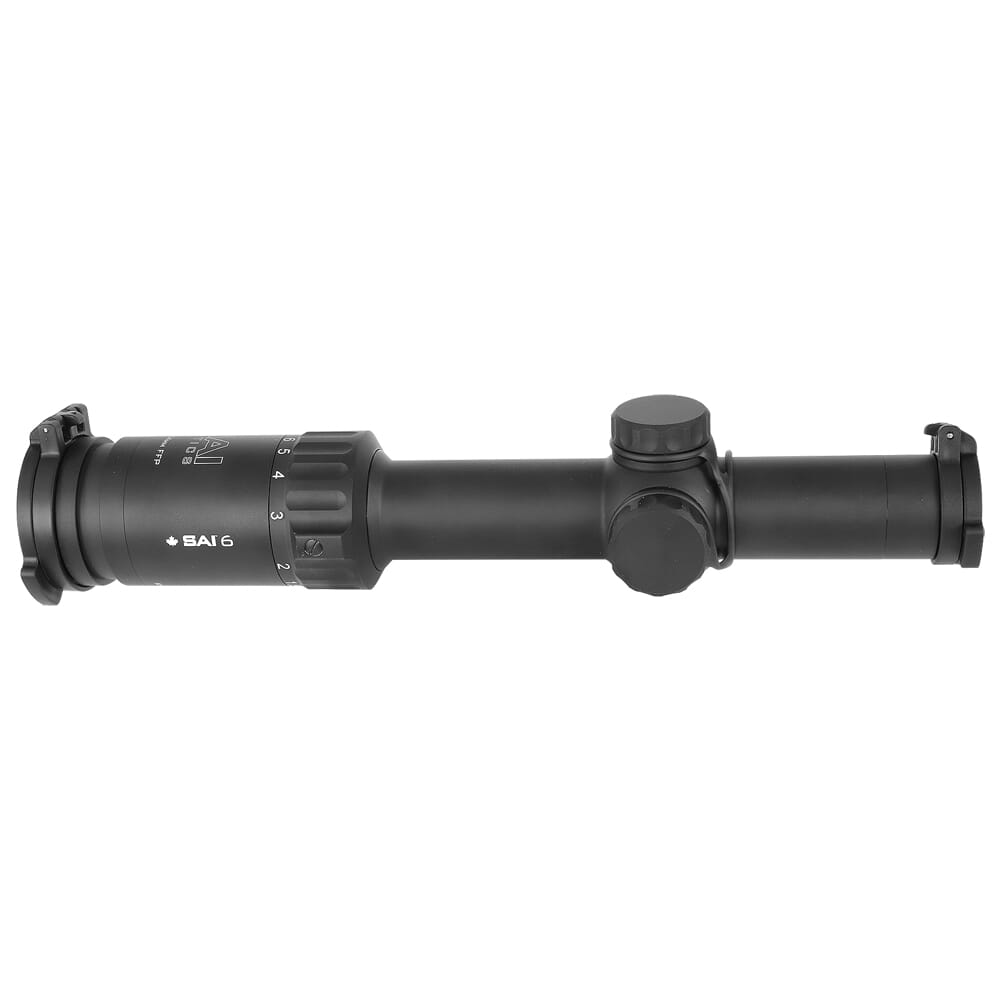 SAI Optics SAI 6 1-6x24mm .1 MRAD FFP MIL Riflescope RNG16-BK22-MB1