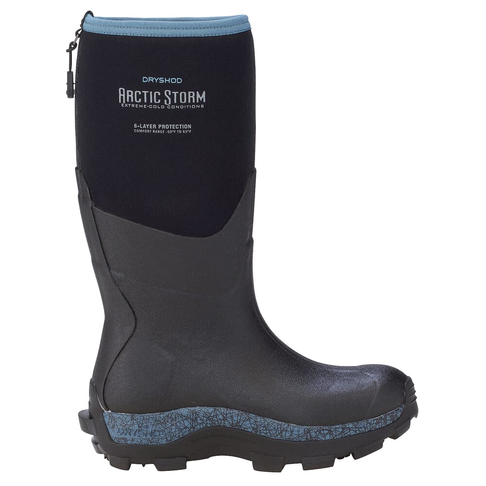 Dryshod Women's Arctic Storm Hi Black/Blue Boot ARS-WH-BL-W