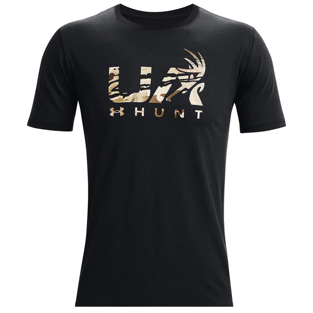 Under Armour Antler Hunt Icon Short Sleeve Tee Black/UA Barren Camo 1366014-001