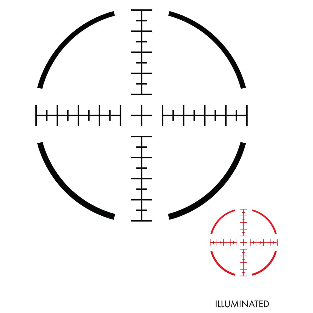 US Optics TS 1-6x24mm; 30 mm Tube; Digital Red FFP MS2 Reticle Riflescope TS-6X JNG MIL
