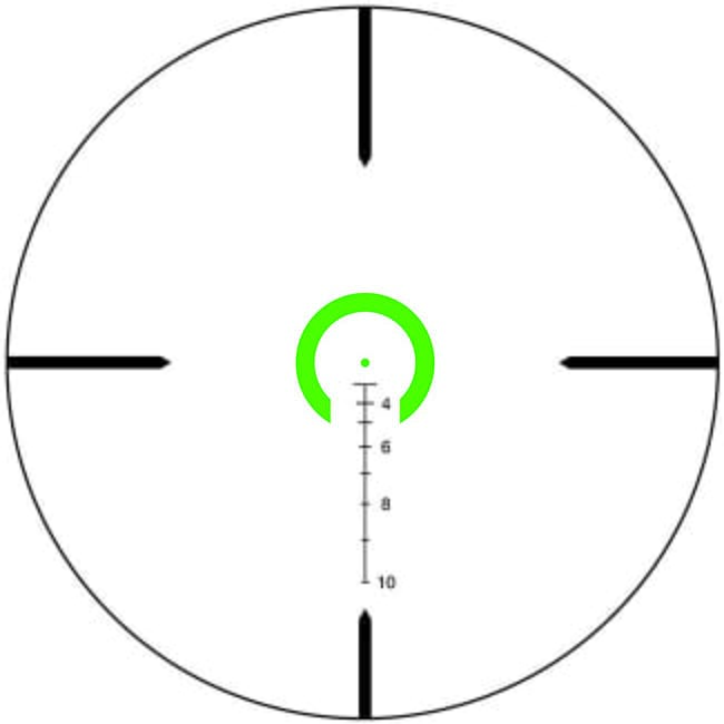 Trijicon VCOG 1-6x24 Green Horseshoe Dot/Crosshair .308/175gr; Thumb Screw Mt. 1600045