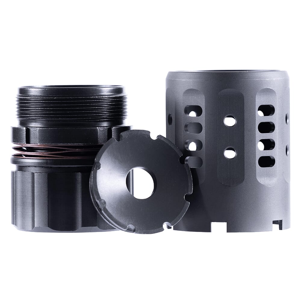 Dead Air .30 Cal Pyro Muzzle Brake with DA428 KeyMo & Front Cap DA202A