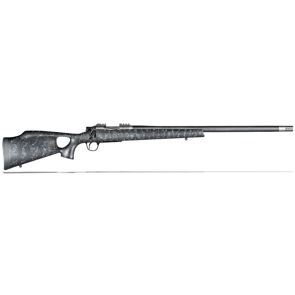 Christensen Arms Summit Ti-TH 6.5 Creedmoor 24" Thumbhole Black W/Gray Webbing Rifle CA10269-H14221