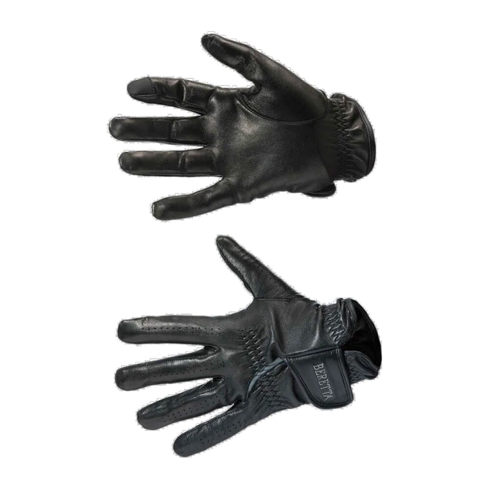 Beretta Leather Shooting Gloves Black/Gray Small GL013L01060903S