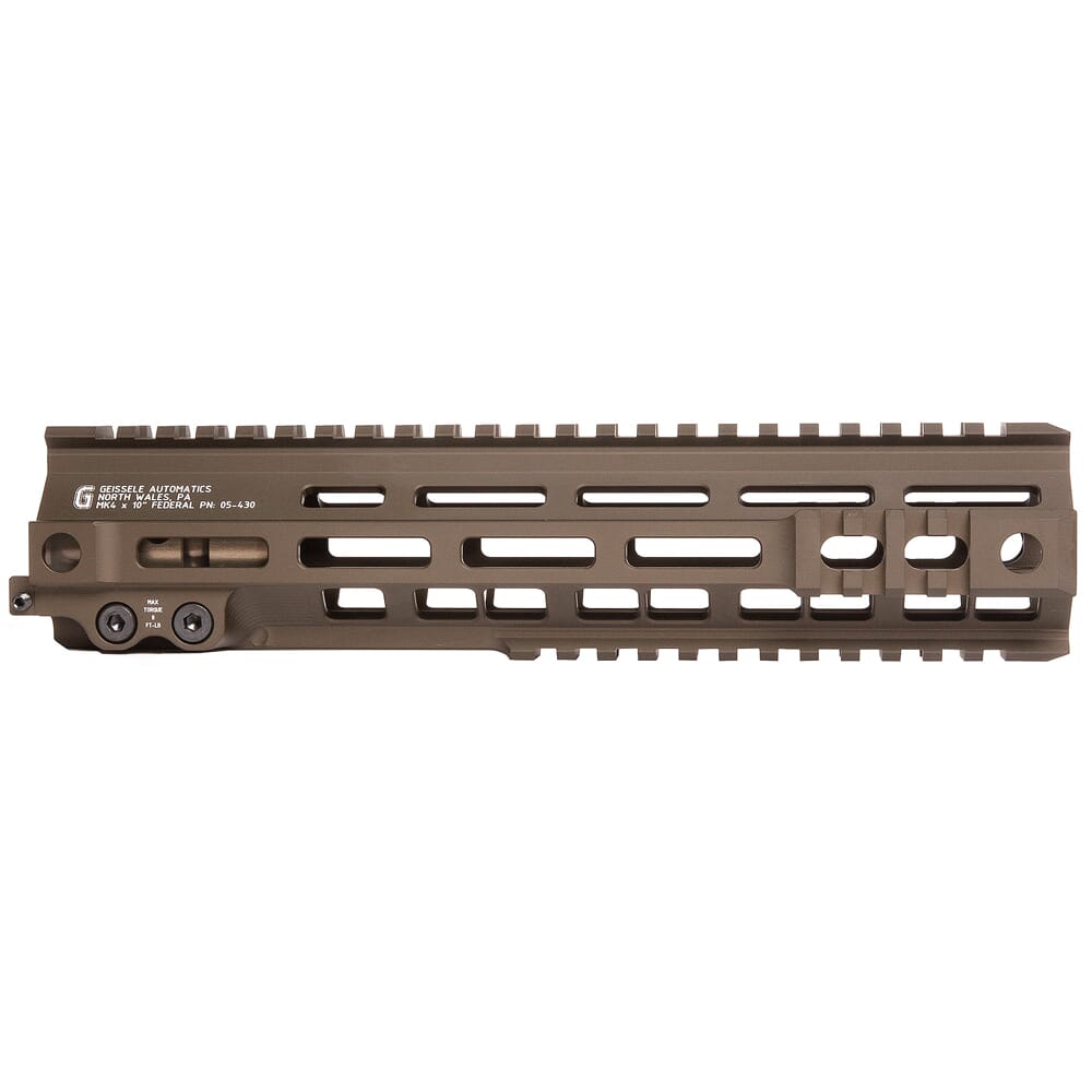 Geissele 10" M-LOK MK4 Federal DDC Super Modular Rail 05-430S