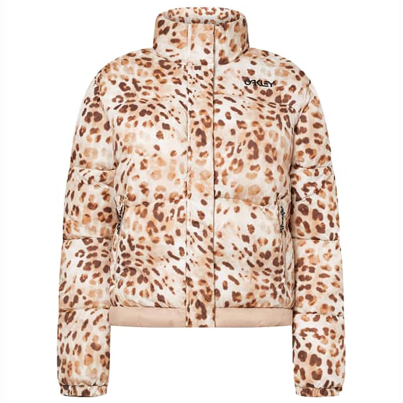 Oakley Women's TNP Cheeta Tie-Dye Print Puffy Jacket FOA500468-9WE