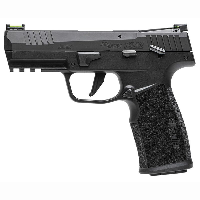 Sig Sauer P322 .22 LR 4" Bbl Optics Ready Manual Safety SAO Pistol w/(2) 10rd Mags 322C-BAS-10