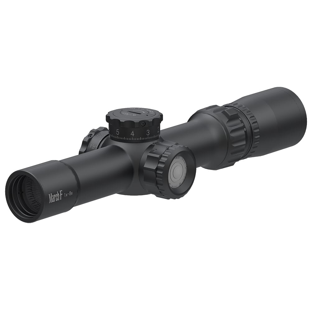 March F Tactical 1-8x24mm FFP FMC-3 Reticle 0.1MIL 6Level Illum Riflescope D8V24FIML-FMC-3