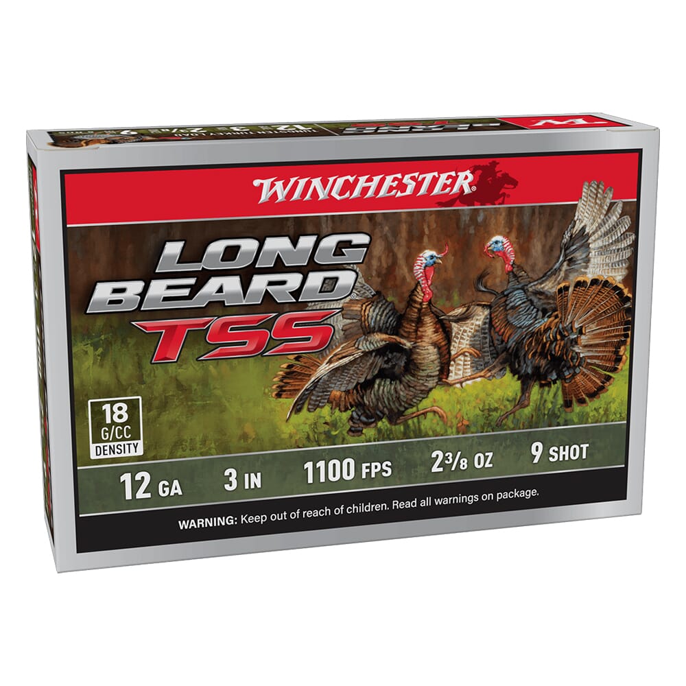 Winchester 12ga 3" #9 Long Beard TSS 2-3/8oz Shells Box of 5 LBTSS1239
