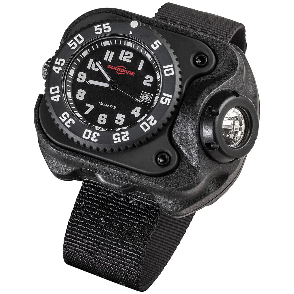 SureFire 2211 Signature Rechargeable Variable-Output LED WristLight & Watch 2211-B-BK-SF