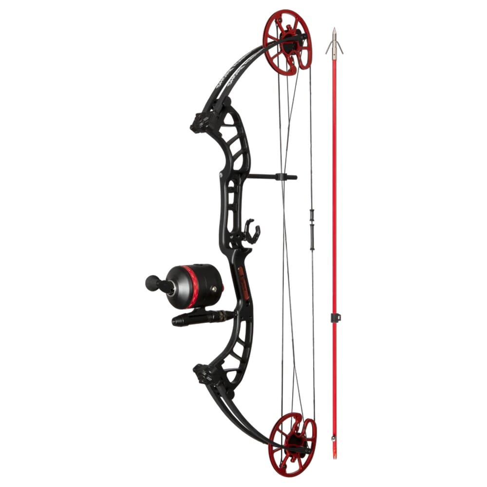 Cajun Shore Runner EVS LH50 Black/Red Bowfishing Bow Kit ABF23B2205L