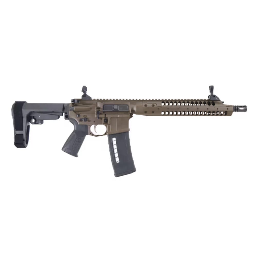 LWRC SIX8-A5 6.8 SPC 10.5" 1:7" 1/2x28 Bbl Patriot Brown Pistol w/SBA3 Brace SIX8A5PPBC10SBA3