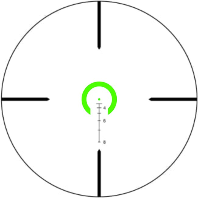 Trijicon VCOG 1-6x24 Green Horseshoe Dot/Crosshair Riflescope 1600043