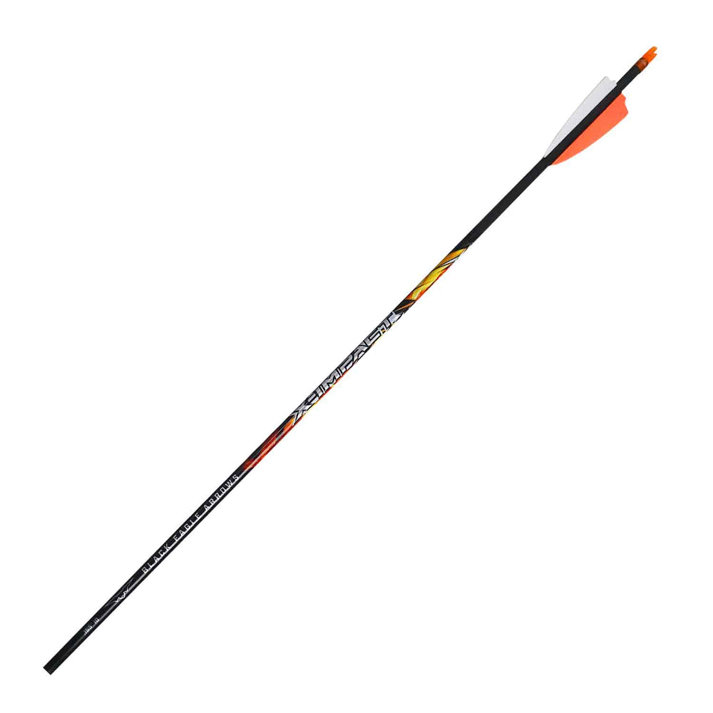 Black Eagle 18/64" Factory Fletched Arrow Spartan 2.5" Shield Cut .003" 6 Pack 400 33858