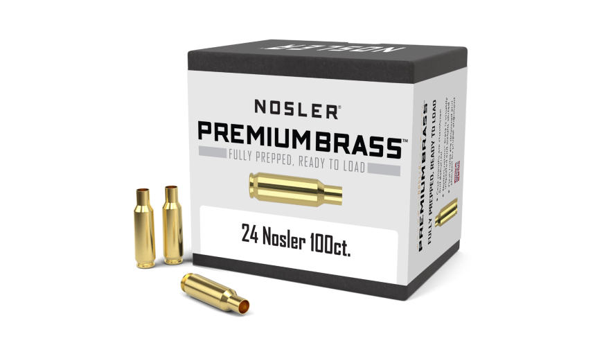 Nosler Premium Brass Box Brass - 24 Nosler (100ct) Brass 10085