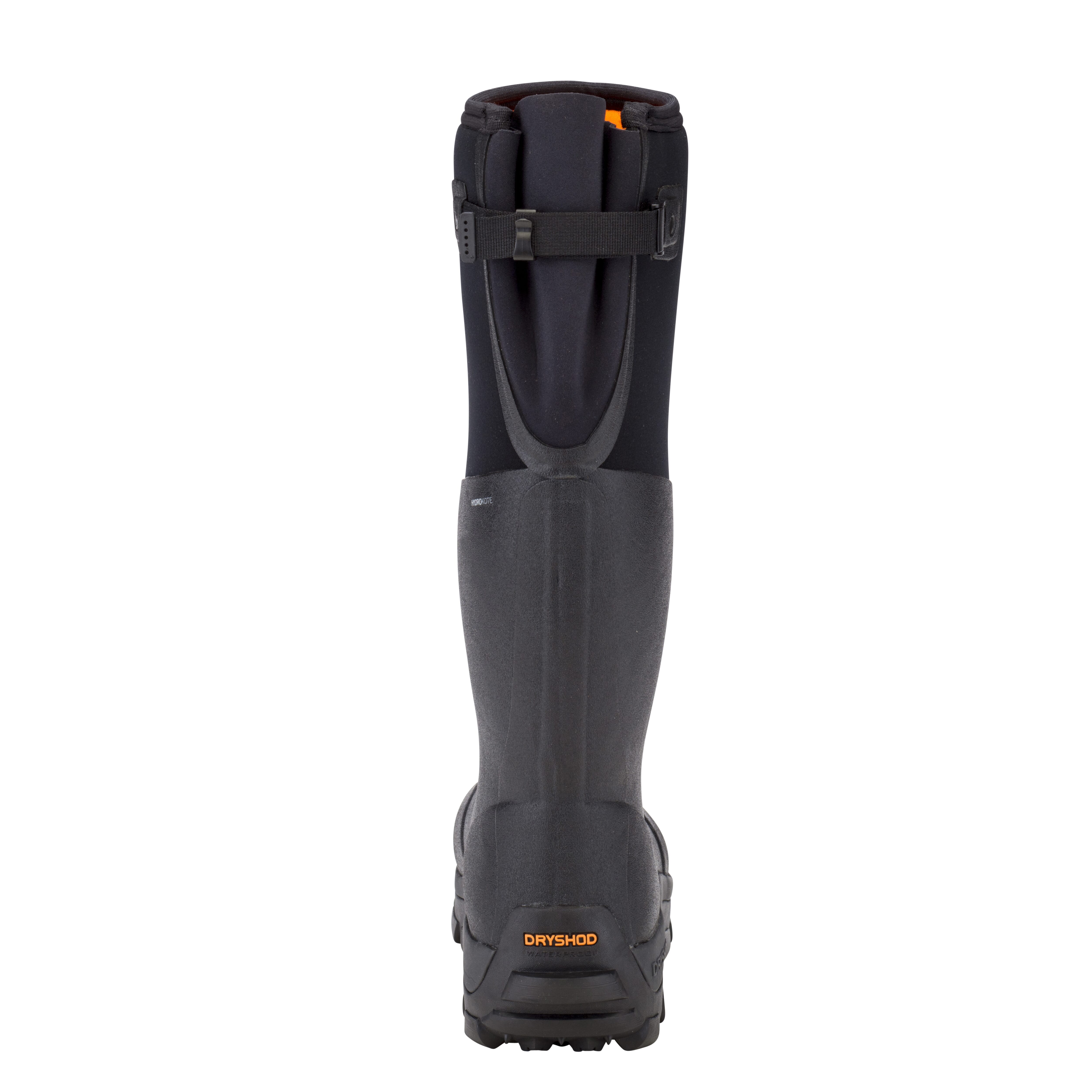 Dryshod Haymaker Gusset Black/Orange Boots HAYG-MH-BK-M
