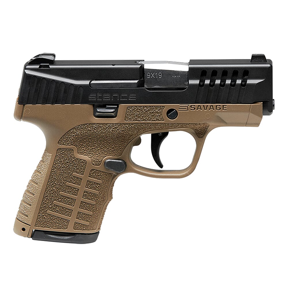 Savage Arms Stance MC9 9mm 3.2" 1:10" Bbl FDE Semi-Auto Pistol w/(1) 7rd & (1) 8rd Mags 67005