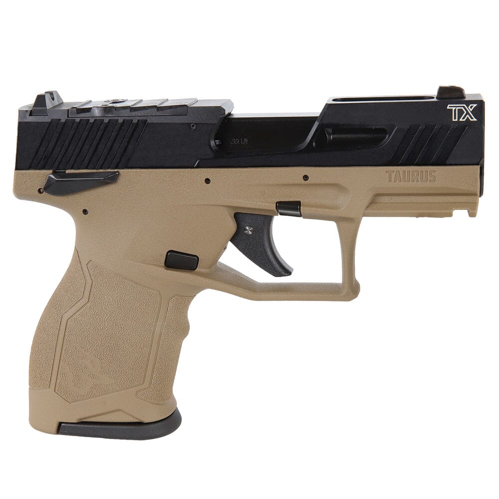 Taurus TX22 Compact .22 LR Flat Dark Earth/Black 3.6" Pistol w/(2) 13rd Mags 1-TX22131F