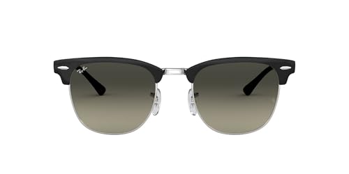 Ray-Ban Clubmaster Metal Black on Silver Light Grey Gradient Dark Grey 0RB3716-90047151