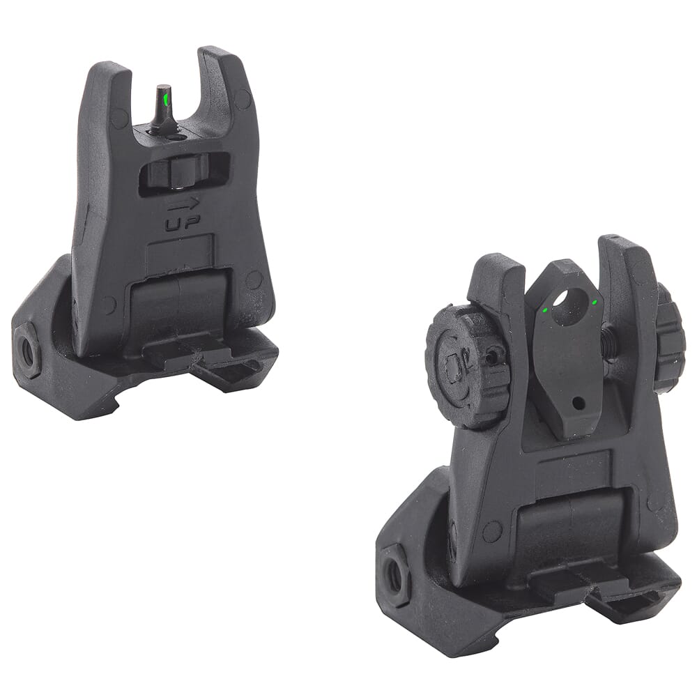 Meprolight FUBS M2D Tru-Dot Green Front/2-Dot Rear Tritium Illum Flip Backup Sight Set 404100