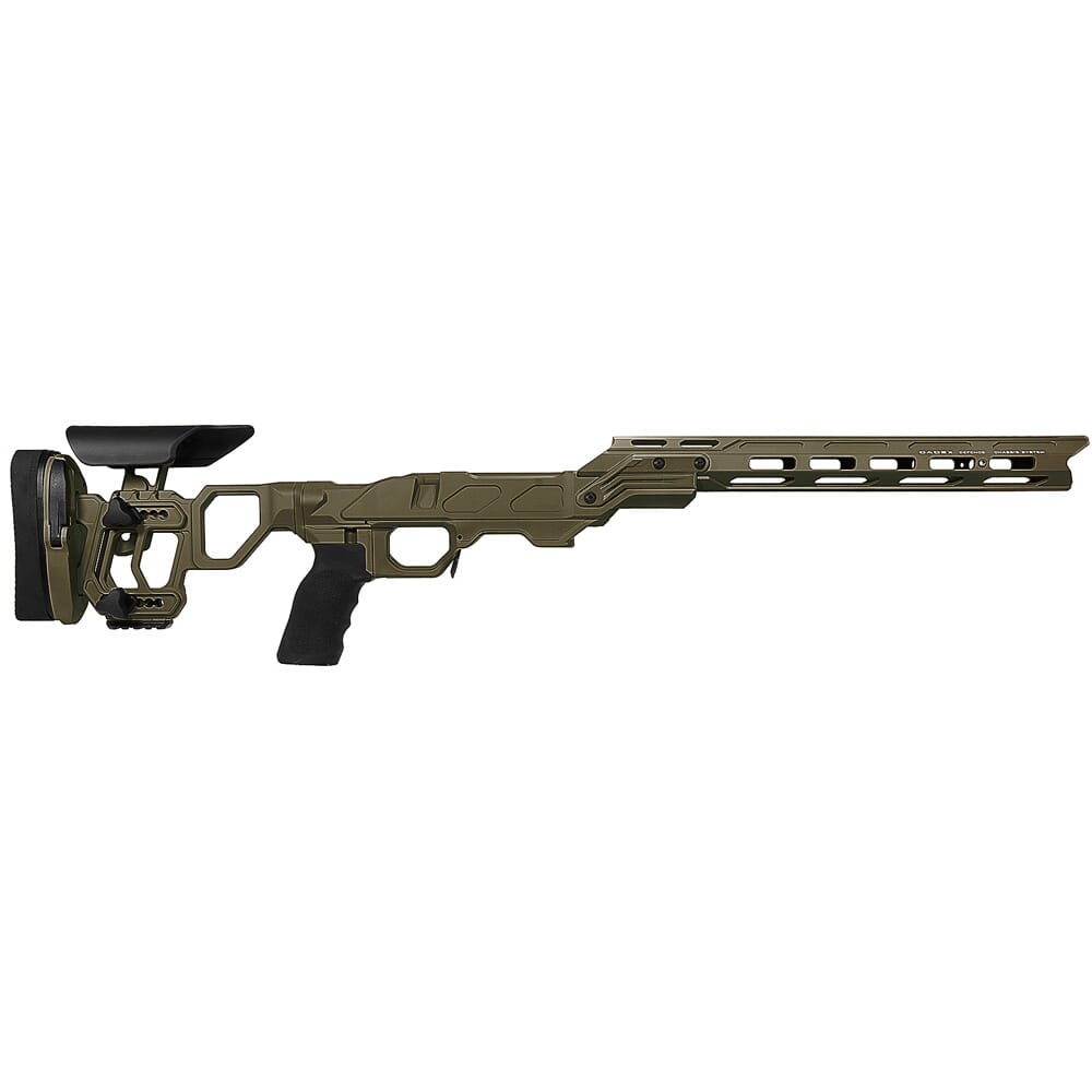 Cadex Defense Field Competition M-LOK OD Green Rem 700 M24 Skeleton Fixed Chassis STKFCP-M24-RH-LA-B-NA-B-ODG