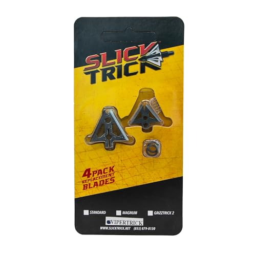 Slick Trick 4pk, 1-1/16' VIPERTRICK Extra Blades, 100/125gr 15STVTXBL