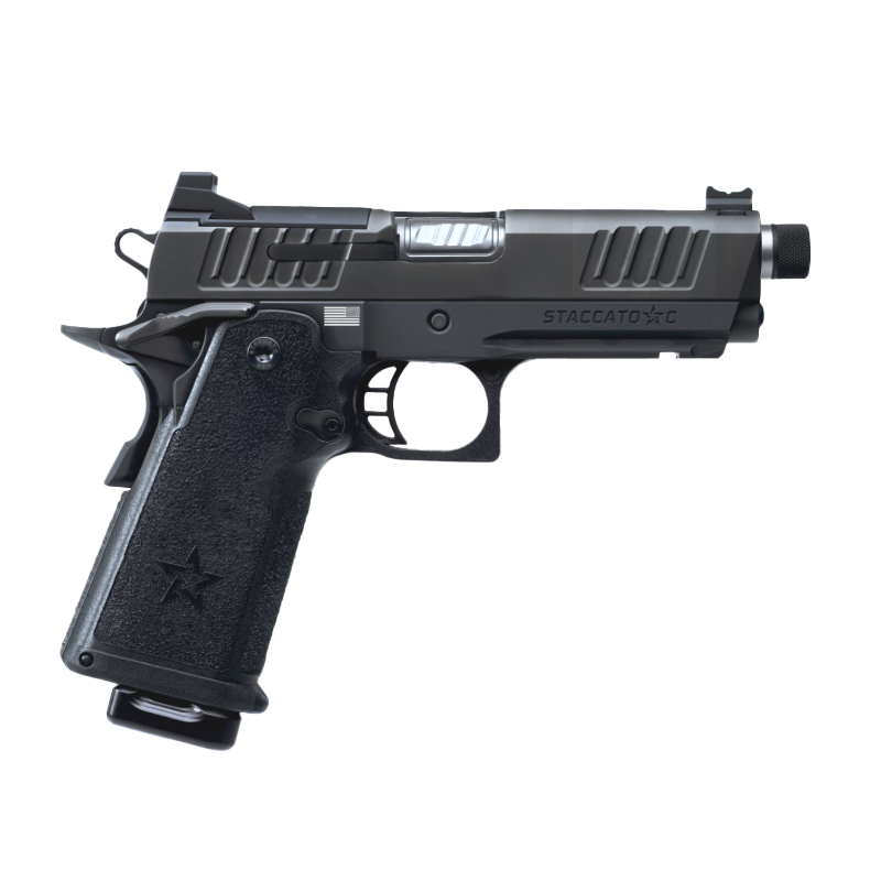 Staccato C Carry + Duty V3 C Optic Ready Stainless Threaded Barrel (Curv Trig) DLC/SS TB Frm/Fnsh 15-1501-000202