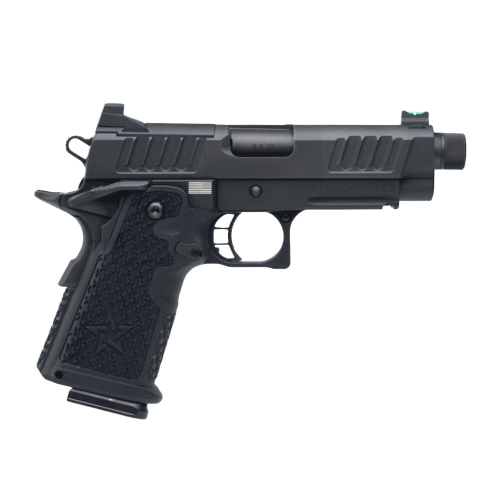 Staccato C2 Carry + Duty V2 C2 Optic Ready Al Frm 9Mm DLC DLC TB Ods DLC/DLC TB Frm/Fnsh 10-1101-000302
