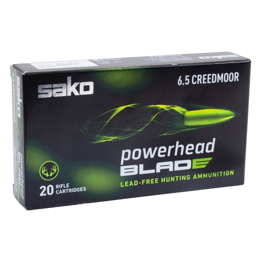 Sako PowerHead Blade 6.5 Creedmoor 120gr Ammunition 20/Box JAS-PHB65CM/120B