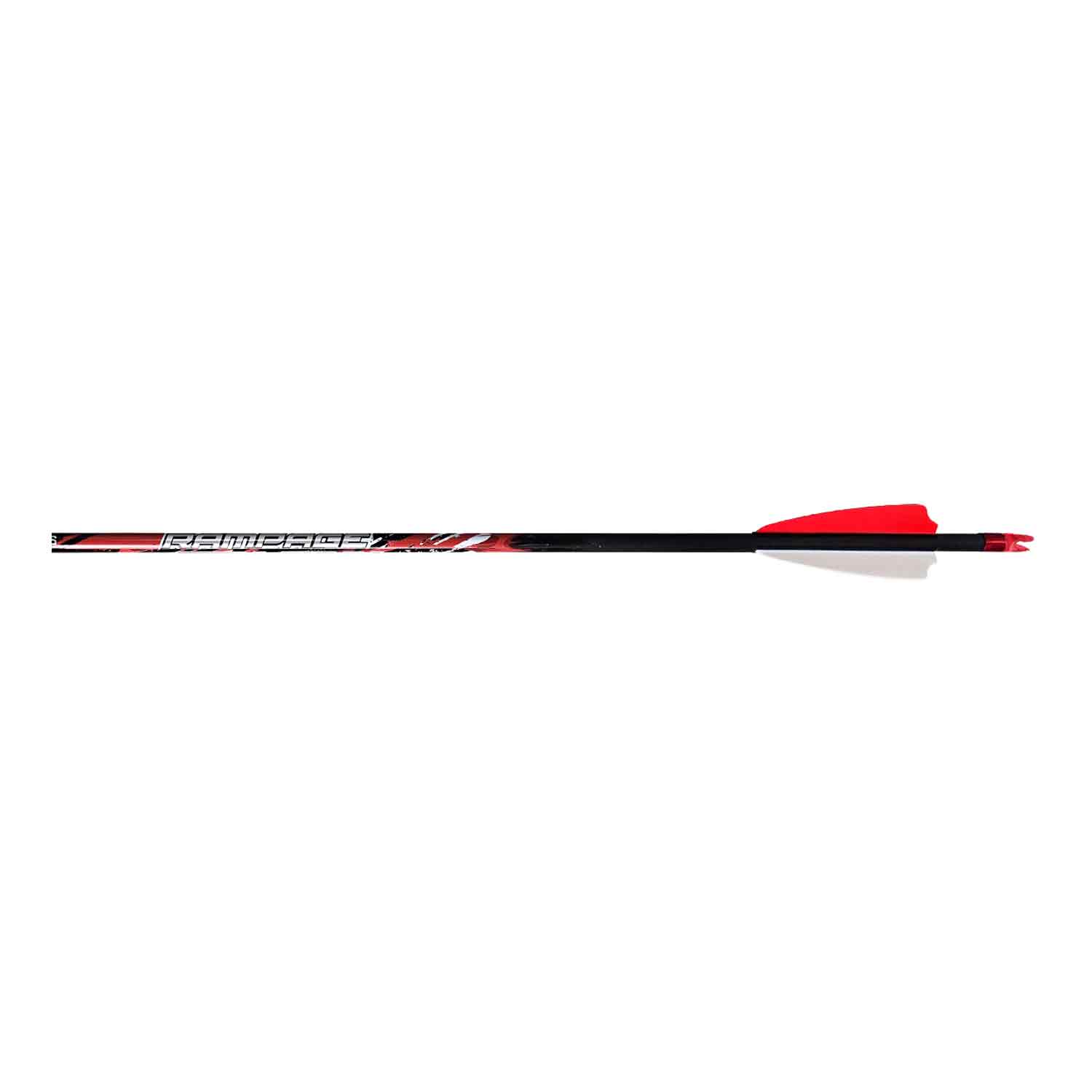 Black Eagle 17/64" Factory Fletched Arrow Rampage 2.5" Shield Cut 6 Pk .003"-400 33832