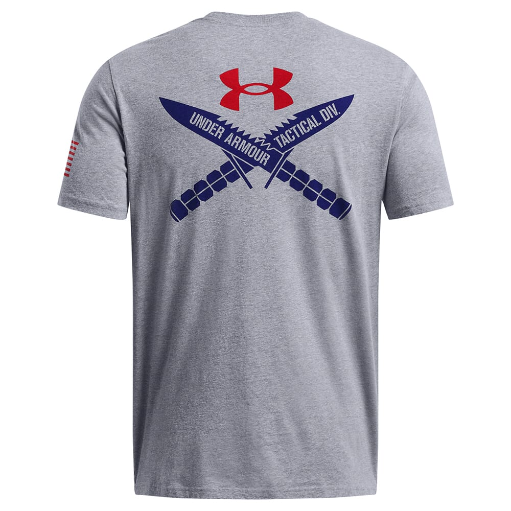 Under Armour Freedom Tac Logo T-Shirt Steel Light Heather 1389463-035